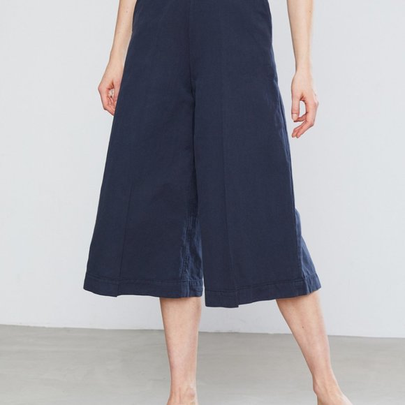 YMC You Must Create Navy Caravan Culottes - UK Size 8 - Picture 1 of 8